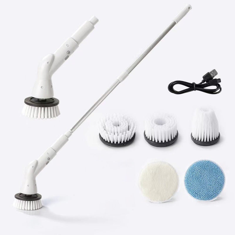 Multifunctional 6 in 1 Electric Cleaning Brush 2000mAh Cordless Electric Rotating Cleaning Brush Shower Cleaning Brush Kitchen Bathroom