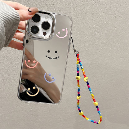 Epoxy resin Epoxy shell iPhone16Pro for 14 bracelets iPhone15Pro iPhone case protective case iPhone12 three-in-one mirror