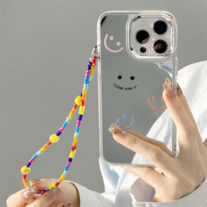 Epoxy resin Epoxy shell iPhone16Pro for 14 bracelets iPhone15Pro iPhone case protective case iPhone12 three-in-one mirror