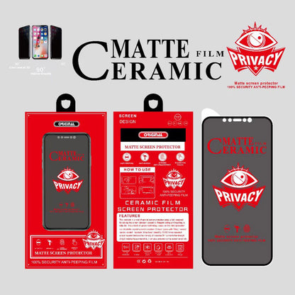 Applicable iPhone16Pro ceramic film iPhone16 anti-peeping mobile phone film iPhone15Pro matte film iPhone14promax explosion-proof film iPhone13