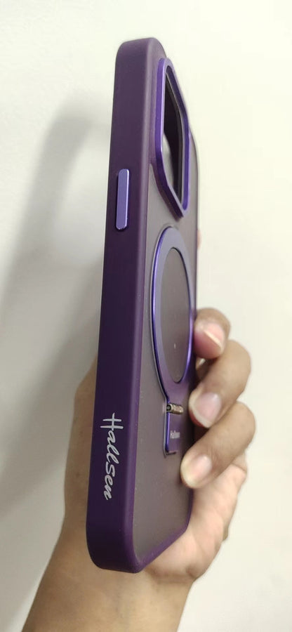 C07 new high-end transparent mobile phone magnetic charging mobile phone case holder high transparency PC + TPU suitable for Apple 16