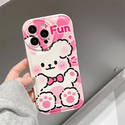 The new iphone14 mobile phone case iphone1415promax air cushion silicone iphone12/11 is suitable for iphone13Pro delivery.