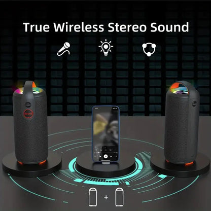 20W IPX6 Waterproof Outdoor Wireless Speaker - TWS Bluetooth 5.0 Long Battery Life