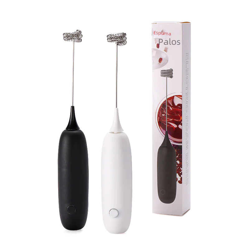 “Handheld Electric Milk Frother for Home Baking”