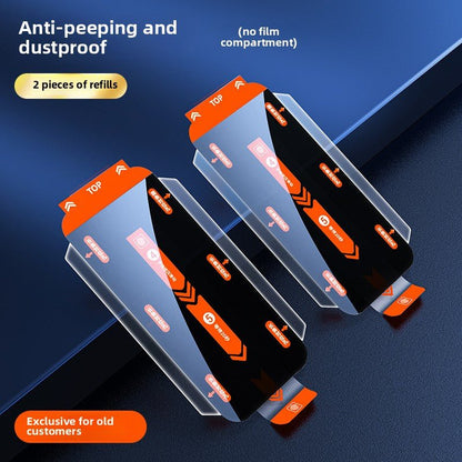 Apple iPhone 16 second film sticking artifact anti - peep mobile phone film 15Promax tempered film dust - free warehouse, ultra - high definition, 9H hardness, anti - scratch, no bubbles, super durable - Shengyao Chuangqi (HK) International Limited