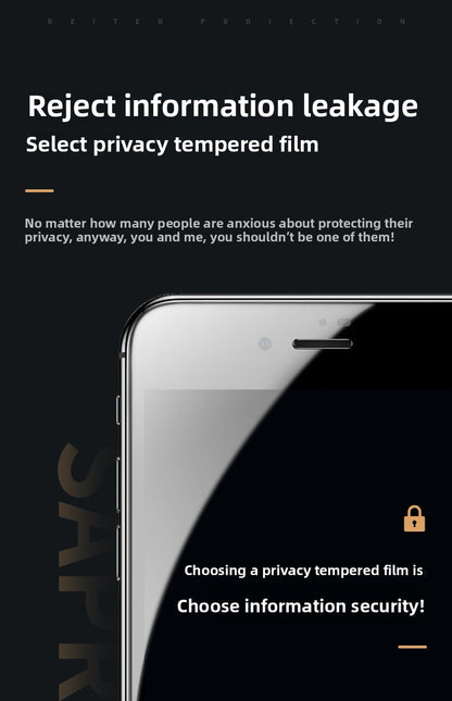 Applicable to Apple iPhone16PRO MAX silk screen anti - privacy film iPhone15Pro tempered film iPhone13 anti - privacy film set lens - Shengyao Chuangqi (HK) International Limited