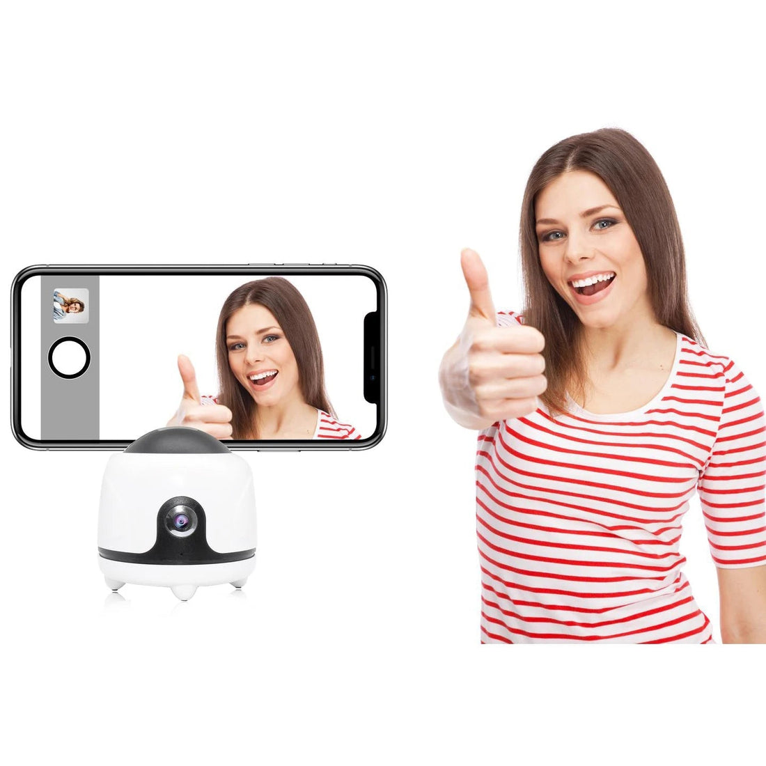 Auto Tracking Camera Mount No App Smart Shooting Selfie Stick 360 Rotation Auto Face Object Tracking Camera Phone Holder - Shengyao Chuangqi (HK) International Limited