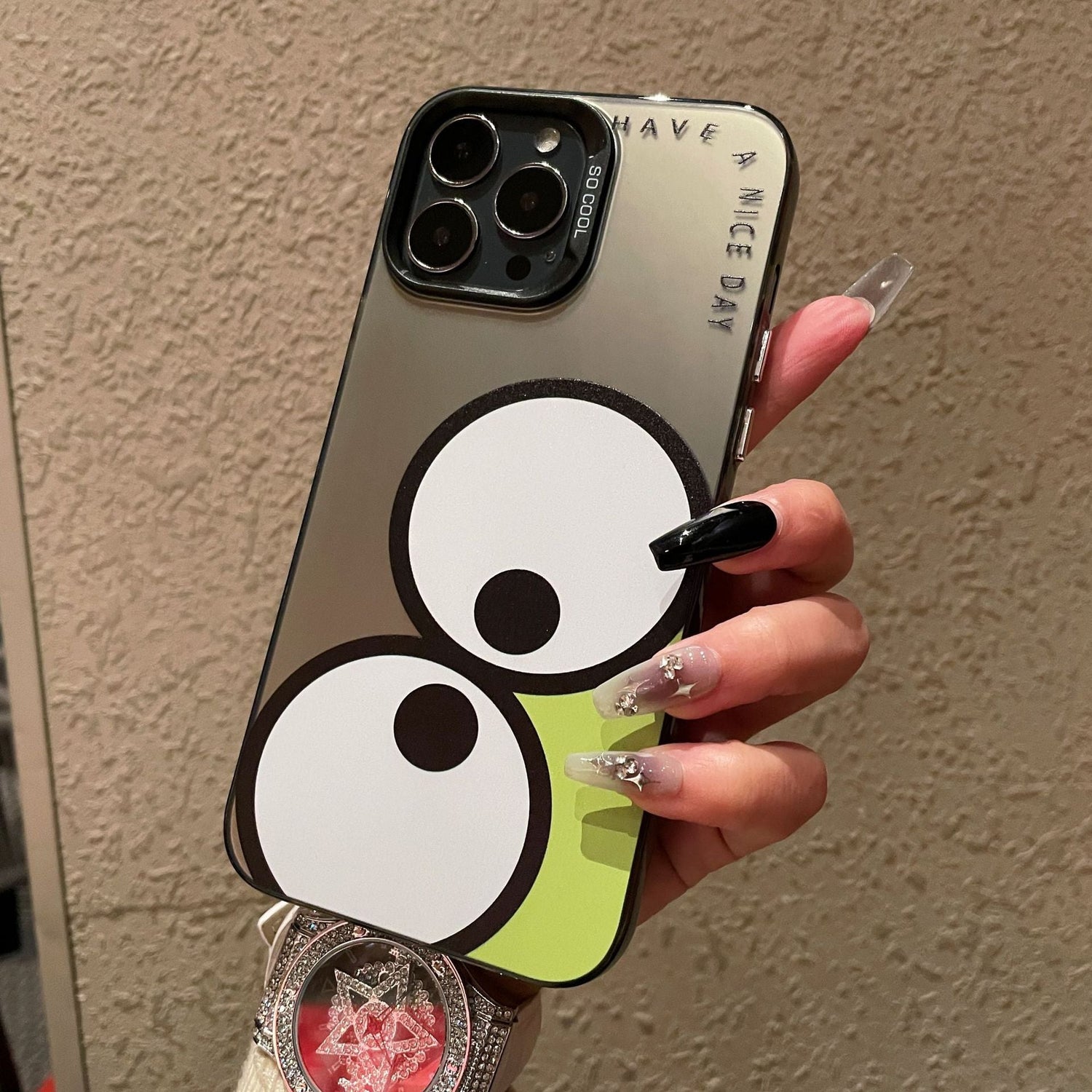 Business case for Apple 15PROMAX cartoon hard case IMD color silver anti - drop iPhone 13 mobile phone case iPhone 16 - Shengyao Chuangqi (HK) International Limited