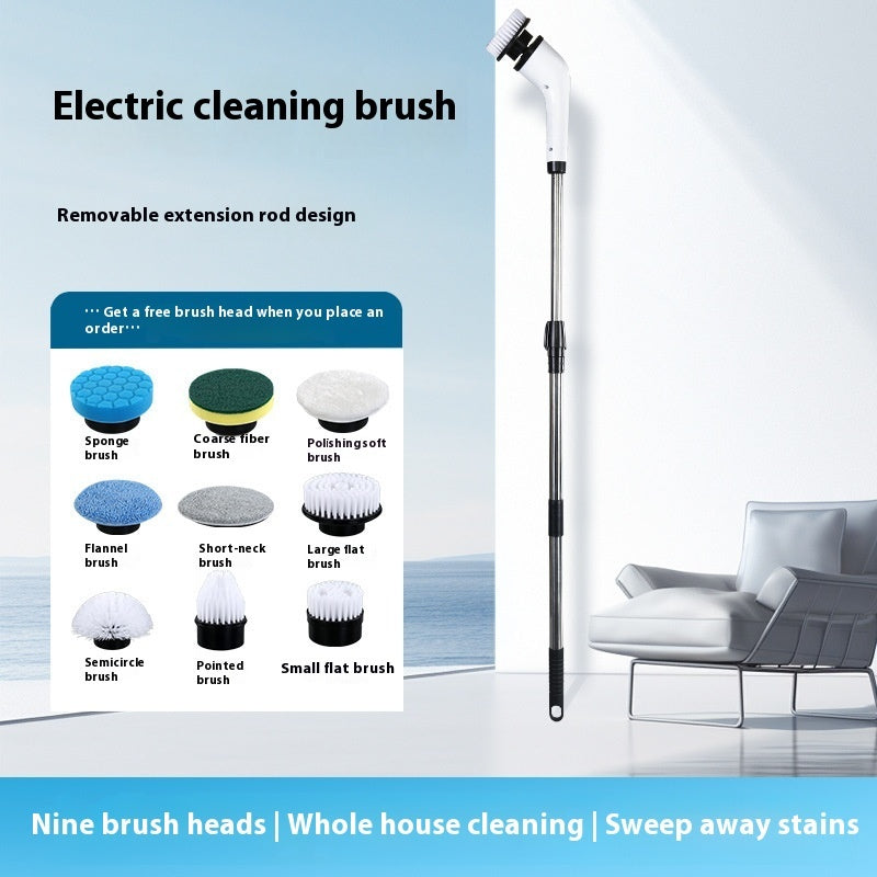 Multifunctional Cordless Electric Cleaning Brush Bathroom Window Kitchen Car Multifunctional Household Rotary Cleaning Machine