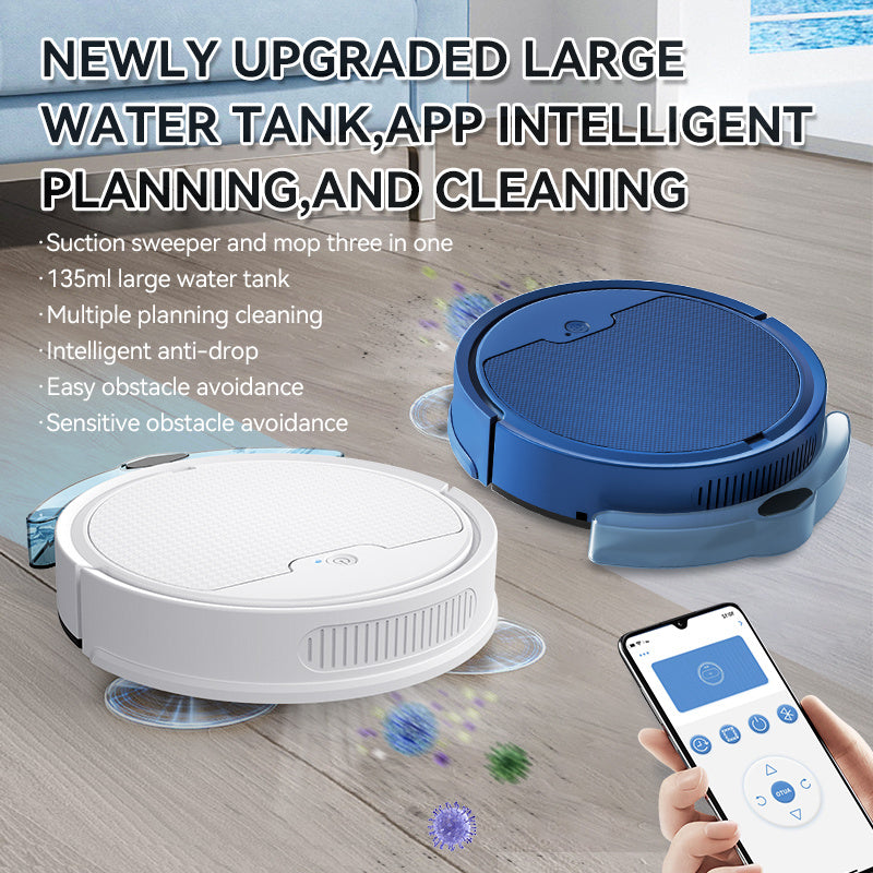 Intelligent Sweeping Robot Large Water Tank Mobile App Remote Control Planning And Cleaning Line Low Noise 2000 Pa Large Suction