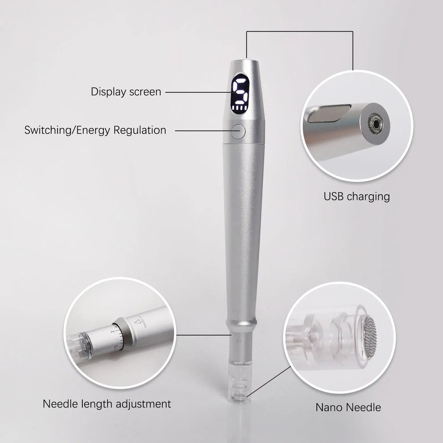 Dermaroller Facial Lifting Device Handheld Anti - Aging Facial Tightening Machine - Shengyao Chuangqi (HK) International Limited