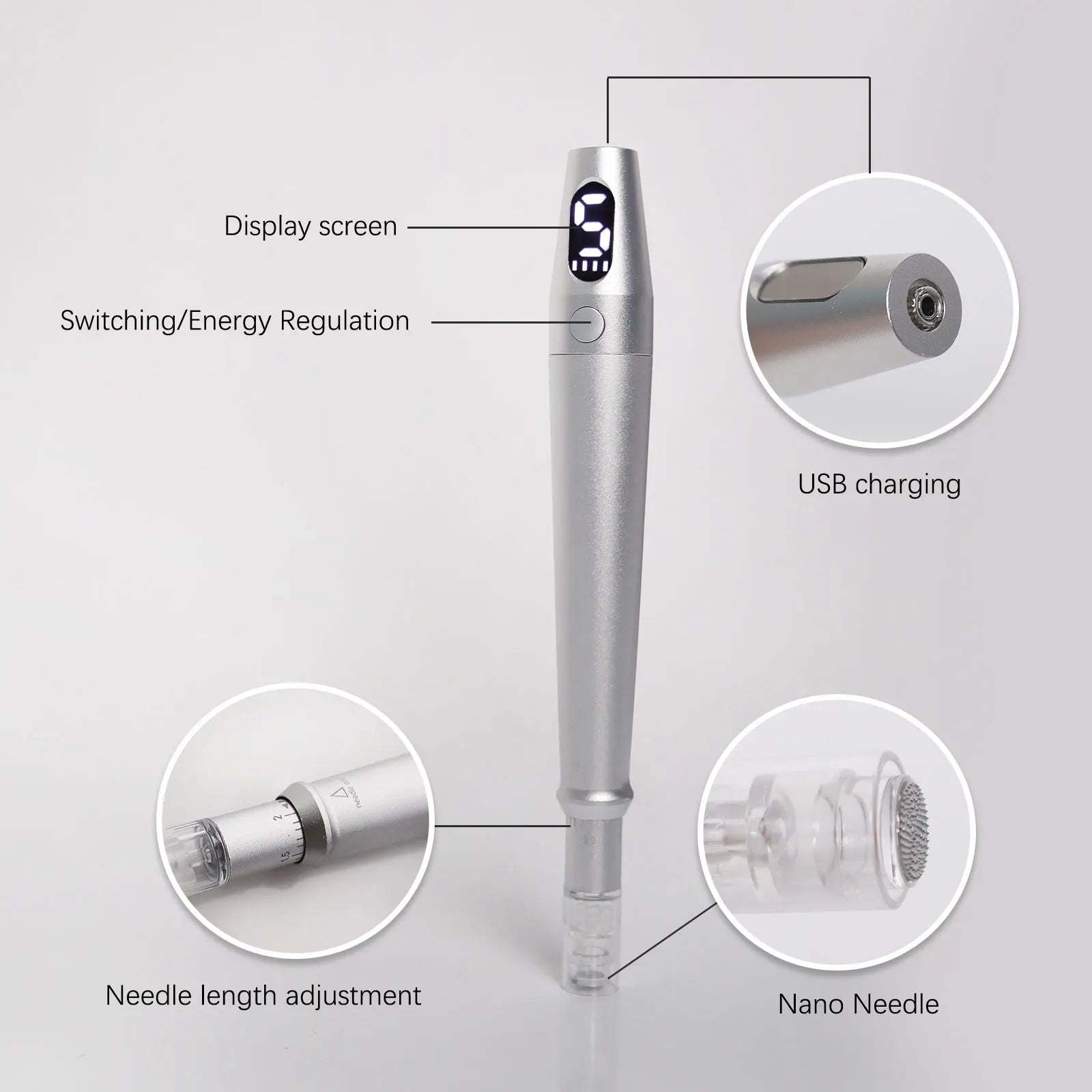 Dermaroller Facial Lifting Device Handheld Anti - Aging Facial Tightening Machine - Shengyao Chuangqi (HK) International Limited