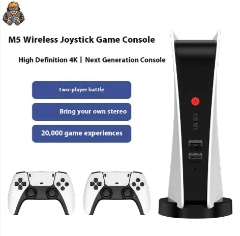 M5 Retro Handheld Video Game Console - Ergonomic Large Controller for All Ages &amp; 2-Player Co-Op