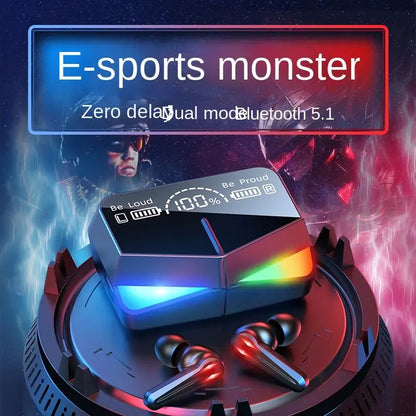 M28 Bluetooth 5.3 Wireless Sport Earphones - 10m Range, IPX3 Waterproof, HD Calls, Stylish Design