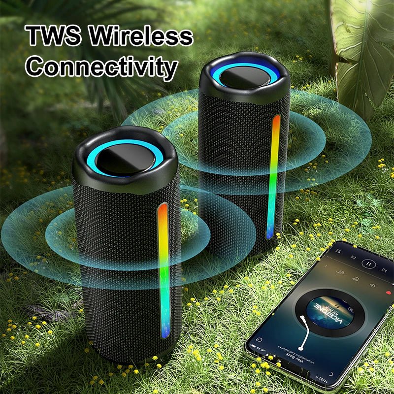 Electronic Gadgets RGB Bluetooth Speaker with HD Sound Portable Wireless IPX5 Waterproof Speaker BT5.3 for Home/Outdoor/Beach - Shengyao Chuangqi (HK) International Limited