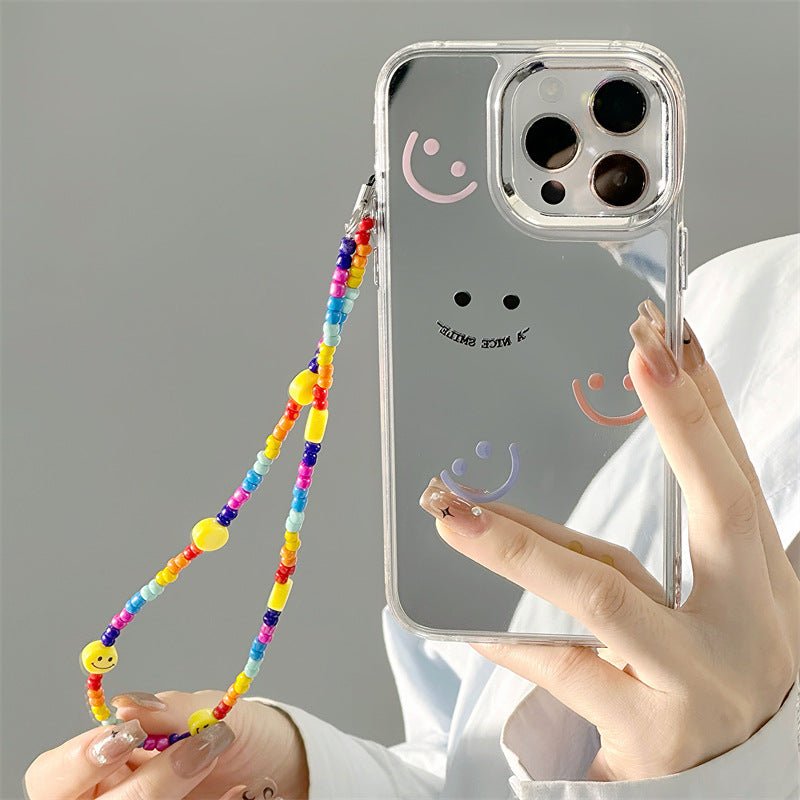 Epoxy resin Epoxy shell iPhone16Pro for 14 bracelets iPhone15Pro iPhone case protective case iPhone12 three - in - one mirror - Shengyao Chuangqi (HK) International Limited