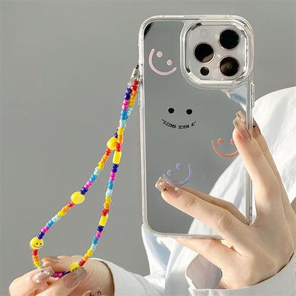 Epoxy resin Epoxy shell iPhone16Pro for 14 bracelets iPhone15Pro iPhone case protective case iPhone12 three - in - one mirror - Shengyao Chuangqi (HK) International Limited