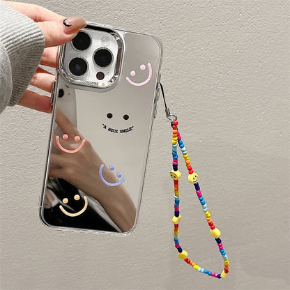 Epoxy resin Epoxy shell iPhone16Pro for 14 bracelets iPhone15Pro iPhone case protective case iPhone12 three - in - one mirror - Shengyao Chuangqi (HK) International Limited