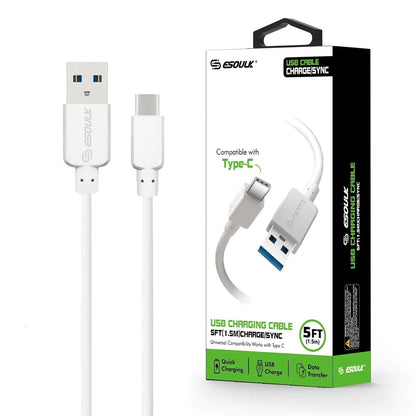 Esoulk 5ft Faster Speed Charging Cable Type - C - Shengyao Chuangqi (HK) International Limited