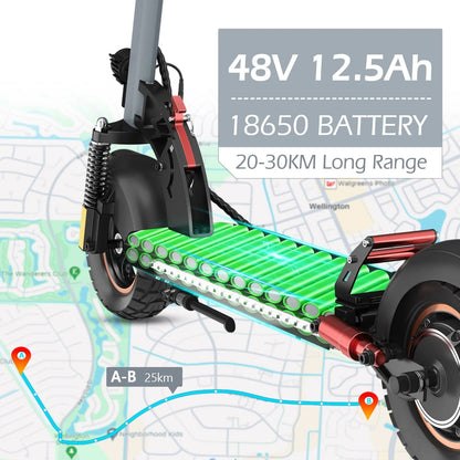EU US Stock Dropshipping AOKDA A1 48V 12.5AH 10&quot; Off - road Tires E Motorcycle 800W Motor Electric Motorcycle Scoote - Shengyao Chuangqi (HK) International Limited
