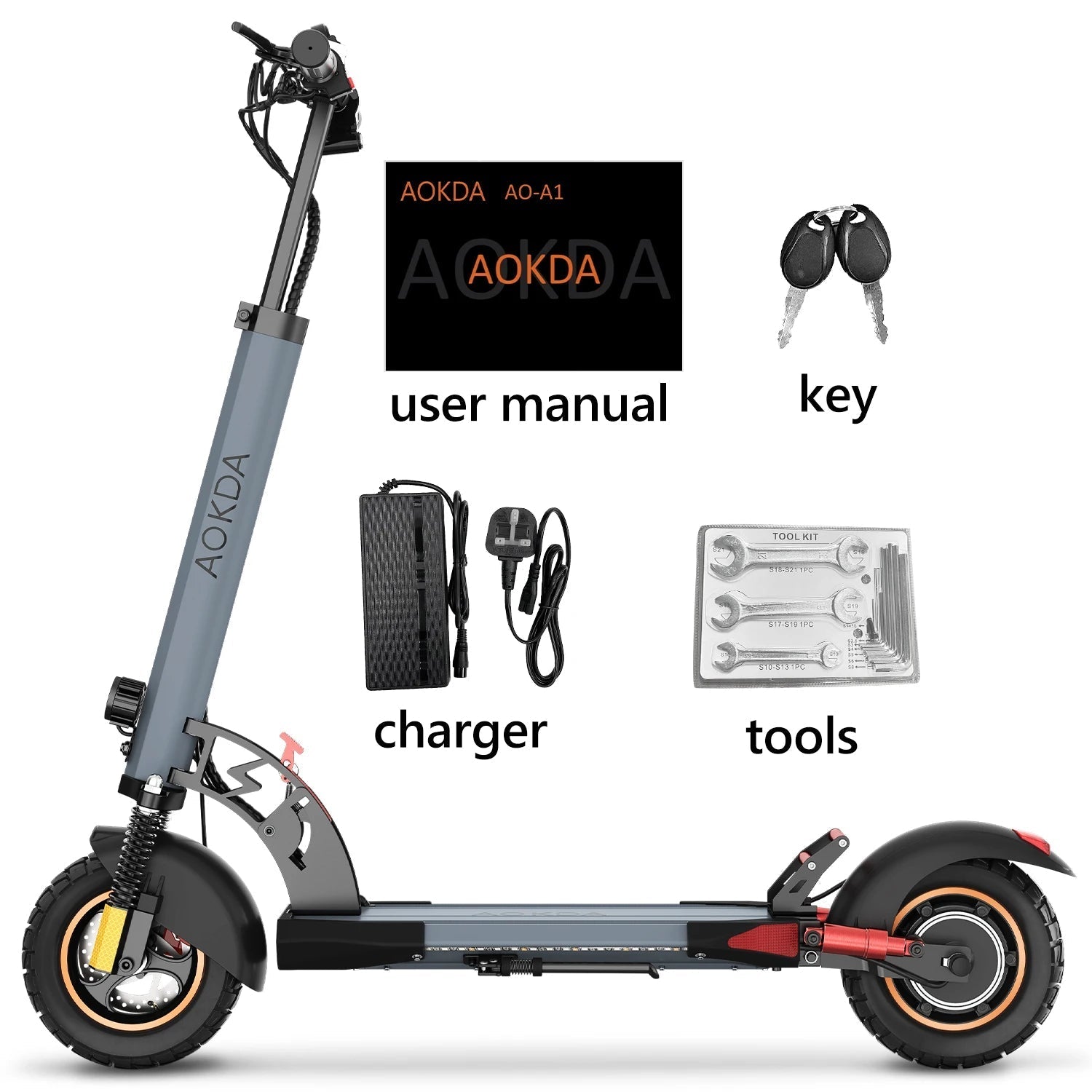 EU US Stock Dropshipping AOKDA A1 48V 12.5AH 10&quot; Off - road Tires E Motorcycle 800W Motor Electric Motorcycle Scoote - Shengyao Chuangqi (HK) International Limited