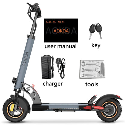 EU US Stock Dropshipping AOKDA A1 48V 12.5AH 10&quot; Off - road Tires E Motorcycle 800W Motor Electric Motorcycle Scoote - Shengyao Chuangqi (HK) International Limited