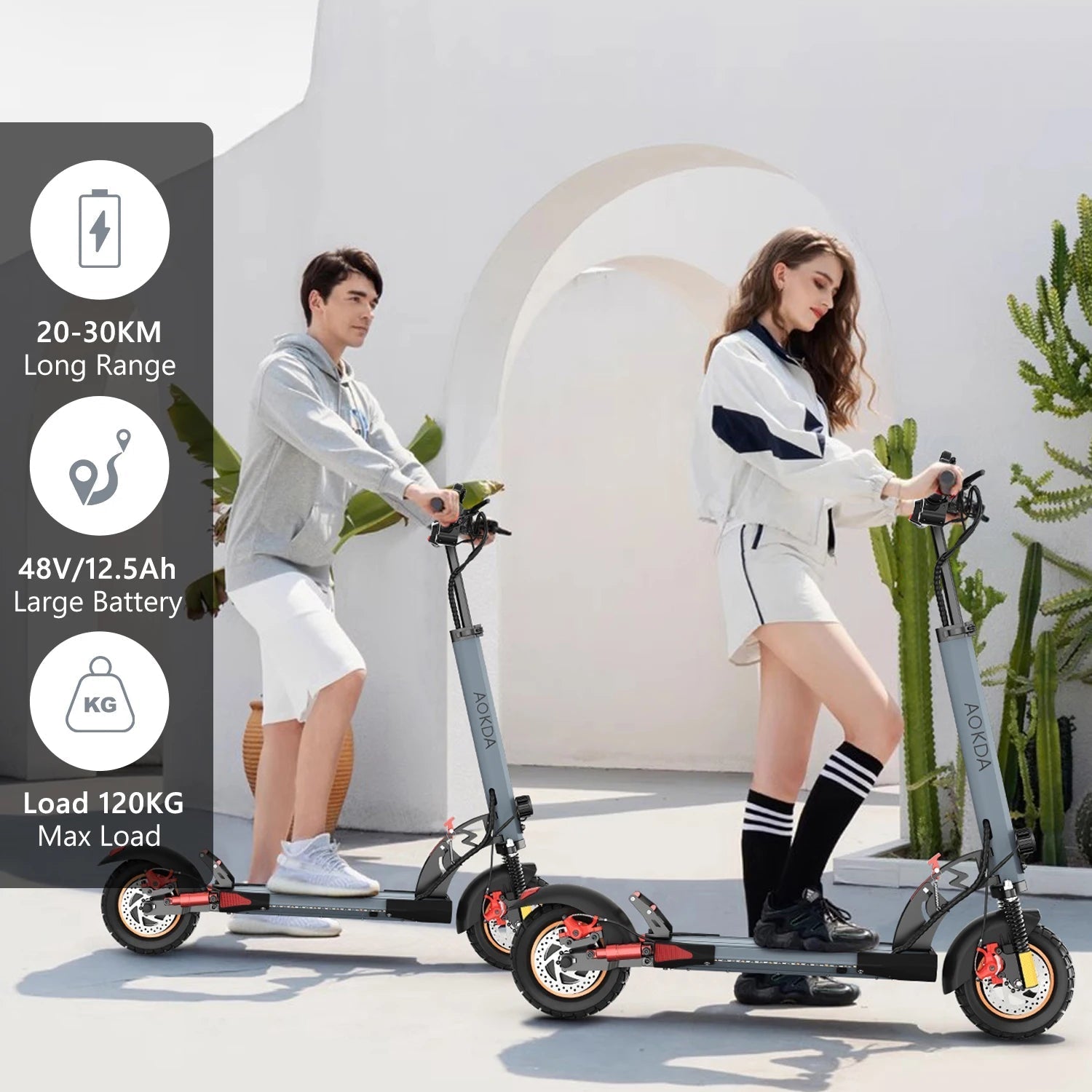EU US Stock Dropshipping AOKDA A1 48V 12.5AH 10&quot; Off - road Tires E Motorcycle 800W Motor Electric Motorcycle Scoote - Shengyao Chuangqi (HK) International Limited