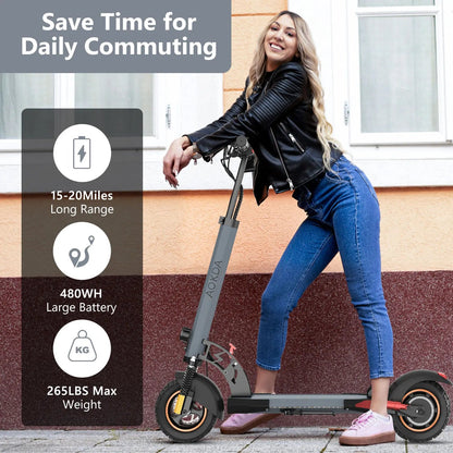 EU US Stock Dropshipping AOKDA A1 48V 12.5AH 10&quot; Off - road Tires E Motorcycle 800W Motor Electric Motorcycle Scoote - Shengyao Chuangqi (HK) International Limited