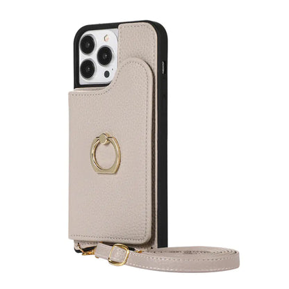 Leather Phone Case for iPhone 11/12/13/14/15/16 Pro Max - Scratch-Resistant &amp; Drop Protection”