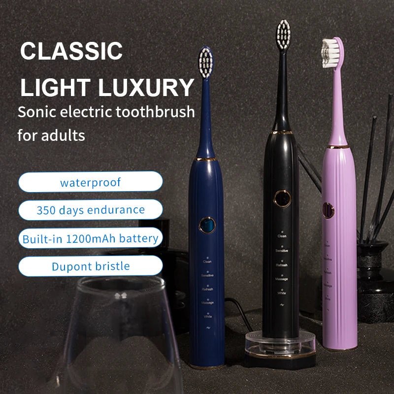 High Quality Luxury Automatic Sonic Electric Toothbrush for Adults Rechargeable with Soft Bristle - Shengyao Chuangqi (HK) International Limited