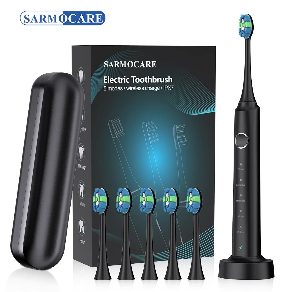 Hot Sale Cheap Automatic Sonic Toothbrush Slim Smart Rechargeable Teeth Whitening Black Electric Toothbrush with Charger Adults - Shengyao Chuangqi (HK) International Limited