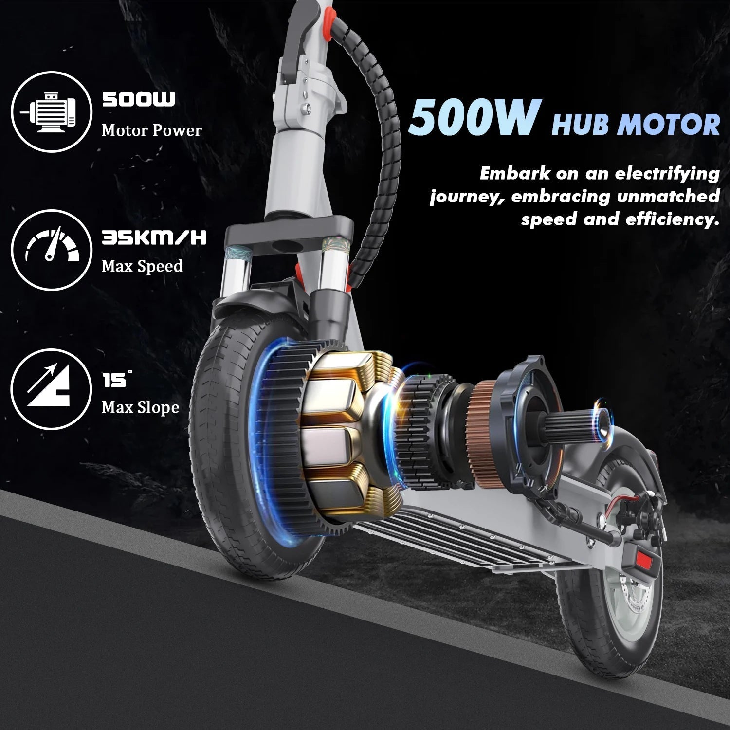 IENYRID Hot Sale 2 Wheels Unisex Scooter 36V 500w 12.5Ah Lithium Battery IENYRID M1 Electric Scooter - Shengyao Chuangqi (HK) International Limited