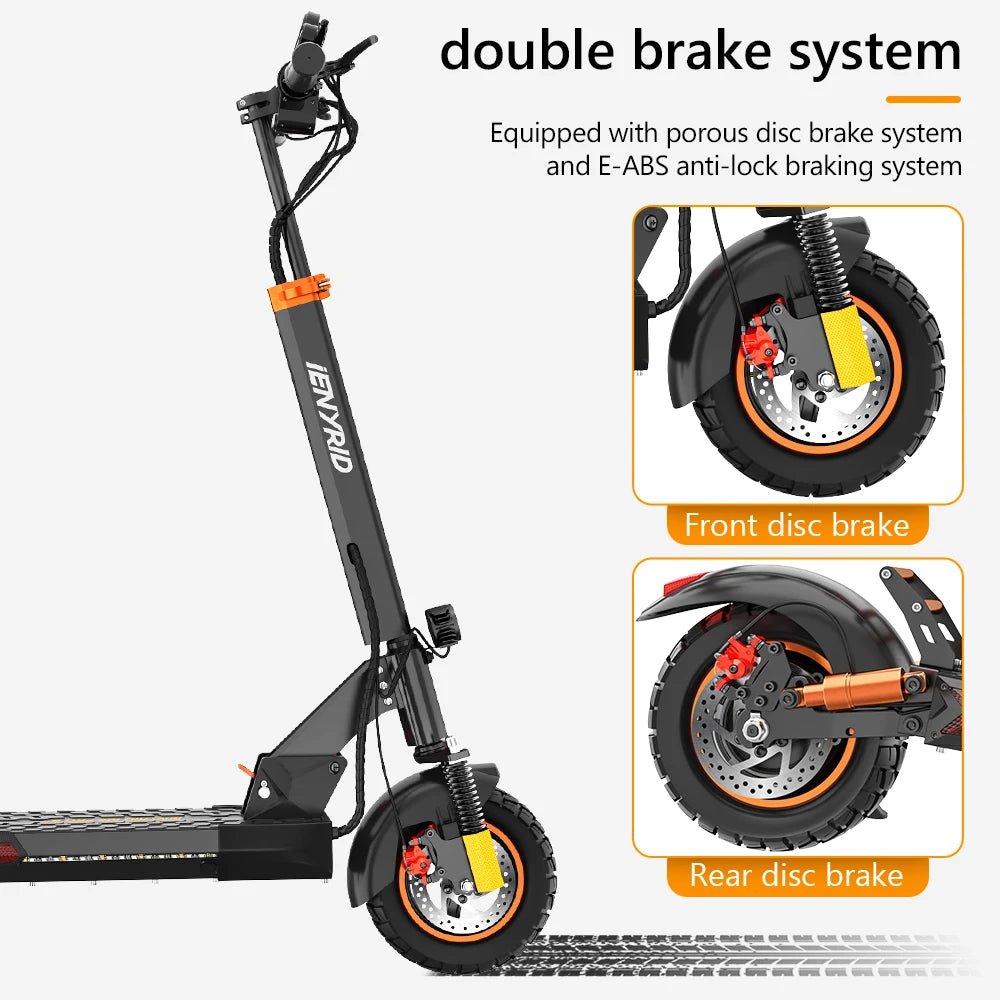 Ienyrid M4 PRO S+ 2 - wheel Unisex Foldable Electric Kick Scooter with Seat 12.5ah 10 Inch Tire 48V Black Electronic CE FCC ROHS - Shengyao Chuangqi (HK) International Limited