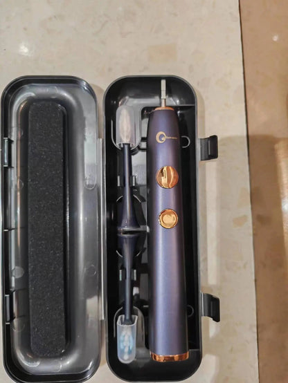 Inductive charging, 5 brush heads, 5 gear modes, soft bristles, smart magnetic levitation sonic electric toothbrush. Suitable for adult men and women electric toothbrushes, - Shengyao Chuangqi (HK) International Limited