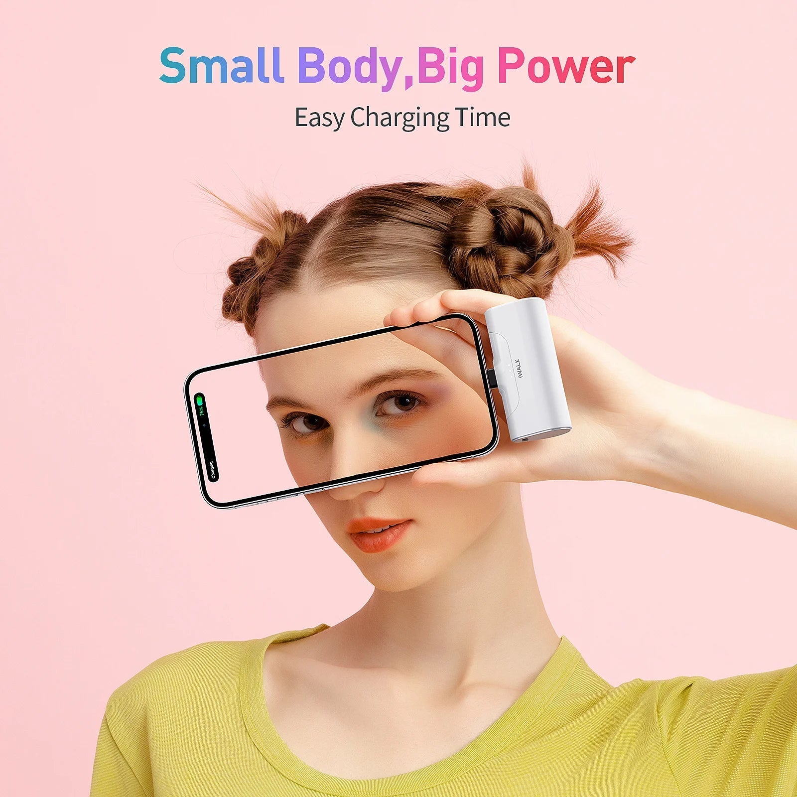 IWALK Real at a Loss Good Quality 4500mAh Portable Charger Mini Power Bank with iPhone Plug and LED Display 2 - in - 1 Packaging - Shengyao Chuangqi (HK) International Limited