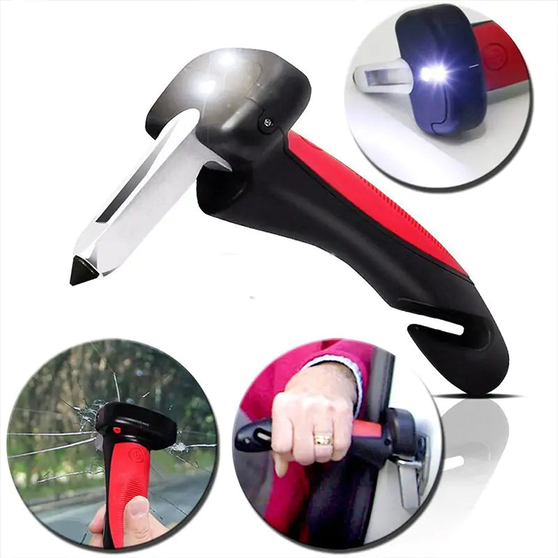 Multifunctional car door handle auxiliary rod anti-slip elderly car standing support safety hammer action aid car window breaker car supplies