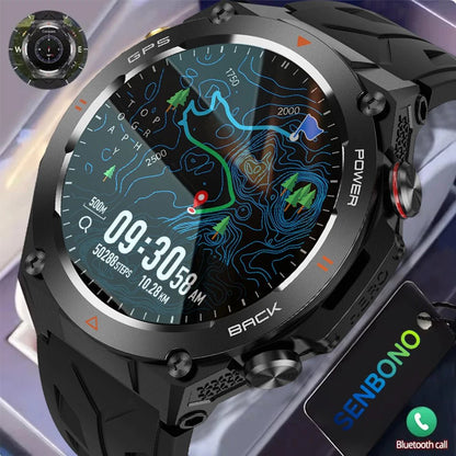 KC82 GPS Smartwatch for Men - Outdoor Tracking, Altitude/Compass/Barometer &amp; AI Assistant - Shengyao Chuangqi (HK) International Limited