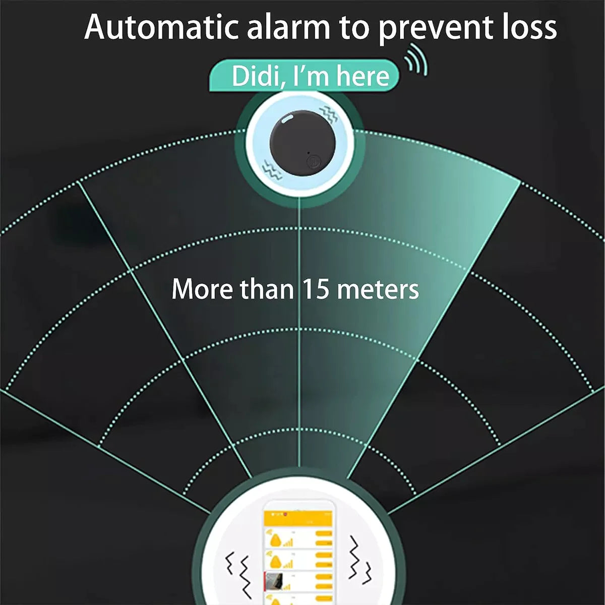 Bluetooth 5.3 Mini GPS Tracker - Real-Time Location Tracking for Kids, Pets, Keys &amp; Lost Items”