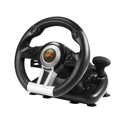 Racinova Racing Game Steering Wheel - PC/PS3/4/Xbox One/Switch Compatible USB ABS &amp; Metal Realistic Driving Simulator