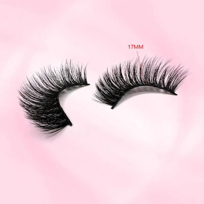 Luxury 3D Faux Mink Lash Set - 10 Pairs Ultra - Fluffy Curled Lashes for Natural Volume - Shengyao Chuangqi (HK) International Limited