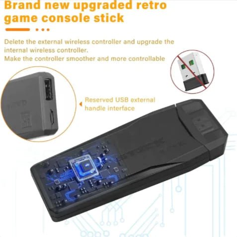 M8 Portable Gaming Handheld with Wireless Controller &amp; 64GB SD Card - Ultra - Portable Gaming Device for Gamers - Shengyao Chuangqi (HK) International Limited