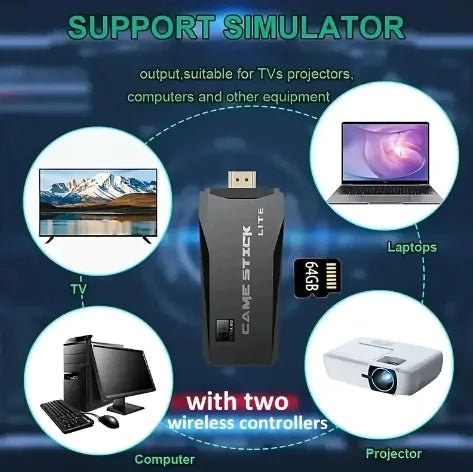 M8 Portable Gaming Handheld with Wireless Controller &amp; 64GB SD Card - Ultra - Portable Gaming Device for Gamers - Shengyao Chuangqi (HK) International Limited