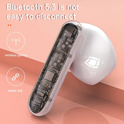 Wireless TWS Earbuds with Bluetooth 5.3 &amp; IPX5 Waterproof Design | Low Latency Noise Cancelling Earphones for Sports &amp; Calls