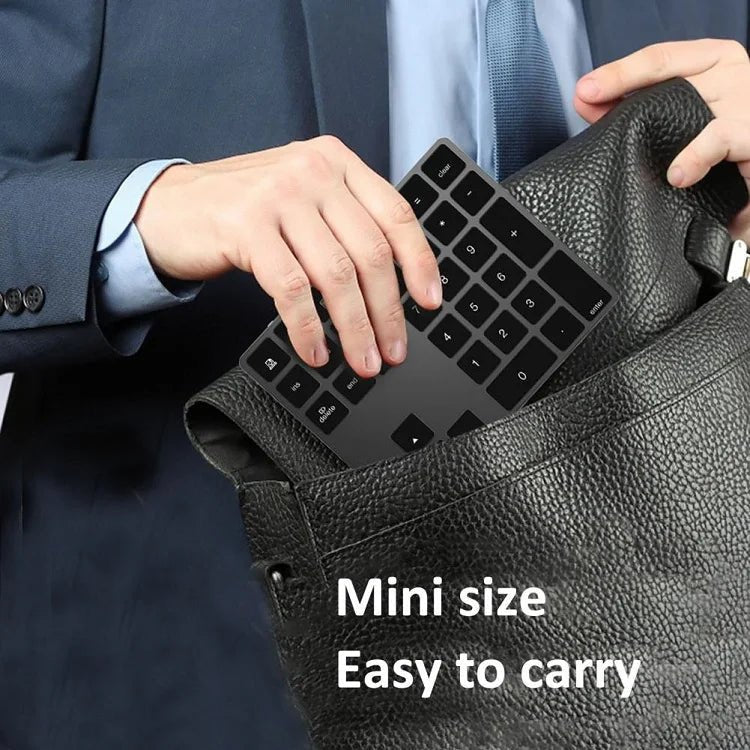 Mini 34Keys Number Keyboard Laptop Rechargeable BT3.0 Keyboard Calculator Wireless Numeric Keypad Keyboard - Shengyao Chuangqi (HK) International Limited