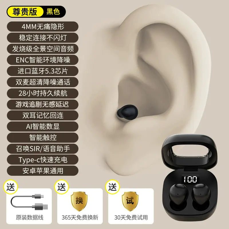 Mini Pro4SS Invisible True Wireless Bluetooth Earbuds - Shengyao Chuangqi (HK) International Limited