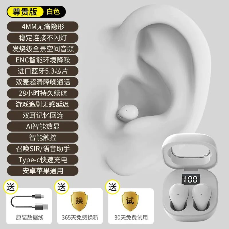 Mini Pro4SS Invisible True Wireless Bluetooth Earbuds - Shengyao Chuangqi (HK) International Limited
