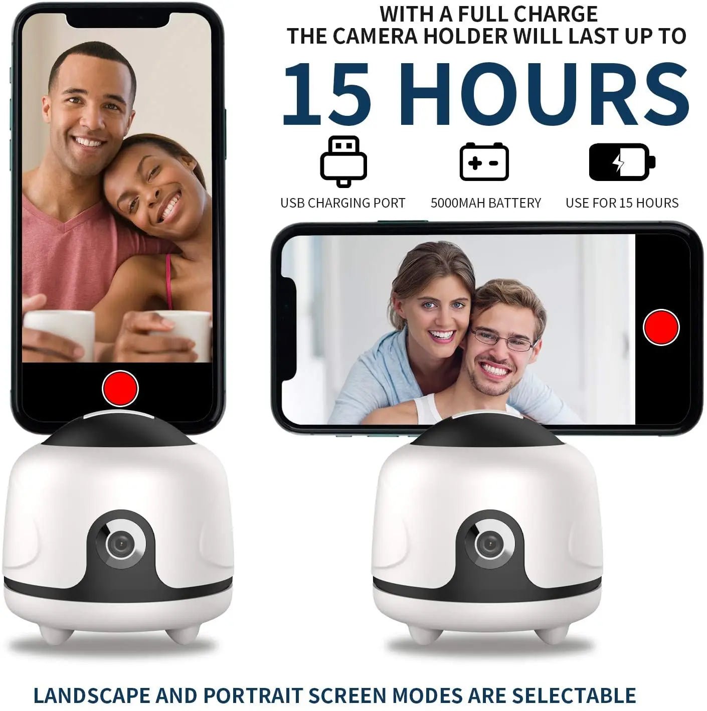 New Auto Tracking Smart Shooting Phone Holder 360 Rotation Auto Face Tracking Holder With Gesture Control - Shengyao Chuangqi (HK) International Limited