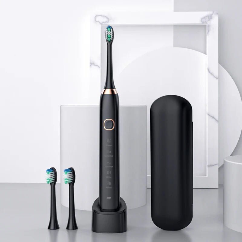 New Hot Selling Wholesale 8 Heads Family Using Waterproof Box Power Battery Soft Gift Packing Dupont Electric Sonic Toothbrush - Shengyao Chuangqi (HK) International Limited