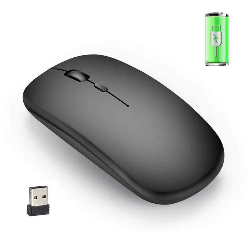 New Slim Mute 1600DPI Ergonomic Optical Mouse Charging 2.4G Wireless Mouse for Laptop PC Office Home - Shengyao Chuangqi (HK) International Limited