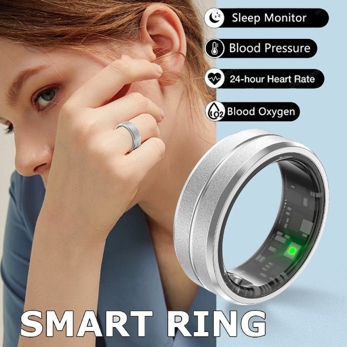 New Unisex Smart Ring | Heart Rate &amp; Blood Oxygen Monitor | Multi - Sport Fitness Tracker | IP68 Waterproof | Android &amp; iOS Compatible” - Shengyao Chuangqi (HK) International Limited